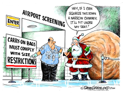 XMAS CARRY-ON BAGS  by Dave Granlund
