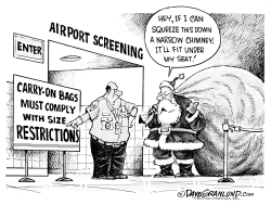 XMAS CARRY-ON BAGS by Dave Granlund