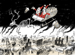 CHRISTMAS IN ALEP by Patrick Chappatte