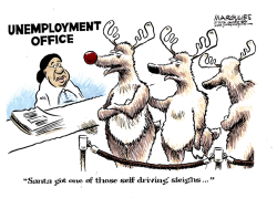 SANTA'S SELF DRIVING SLEIGH  by Jimmy Margulies