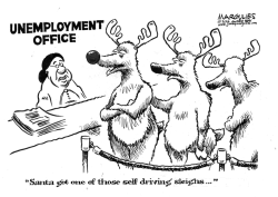 SANTA'S SELF DRIVING SLEIGH by Jimmy Margulies