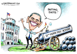 OBAMA PARTING SHOTS  by Dave Granlund