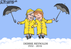 DEBBIE REYNOLDS AND CARRIE FISHER by Jeff Darcy