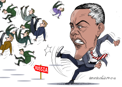 OBAMA ANGRY AGAINST RUSSIA by Arcadio Esquivel