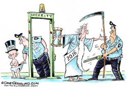 NEW YEAR SECURITY  by Dave Granlund