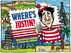 WHERES JUSTIN by Steve Nease