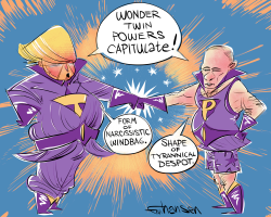 WONDER TWINS TO THE RESCUE by Frank Hansen