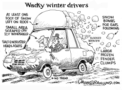 WACKY WINTER DRIVERS by Dave Granlund