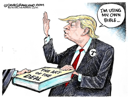 TRUMP OATH OF OFFICE  by Dave Granlund