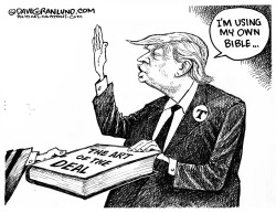 TRUMP OATH OF OFFICE by Dave Granlund