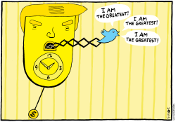 TRUMP'S TWITTER USE by Schot