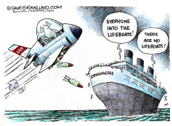 GOP AND SINKING OBAMACARE  by Dave Granlund