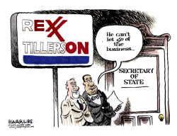 REX TILLERSON SECRETARY OF STATE COLOR by Jimmy Margulies