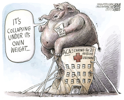 REPEALING OBAMACARE  by Adam Zyglis