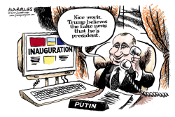 TRUMP, FAKE NEWS AND PUTIN  by Jimmy Margulies