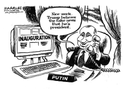 TRUMP, FAKE NEWS AND PUTIN by Jimmy Margulies