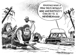 WINTER POWER OUTAGE by Dave Granlund