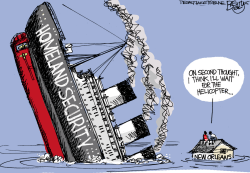 HOMELAND SECURITY TITANIC by Pat Bagley