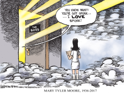 MARY TYLER MOORE by Kevin Siers