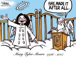 MARY TYLER MOORE by Steve Nease