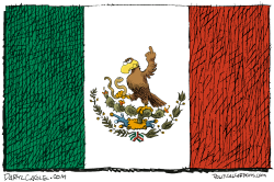 MEXICO FLIPS BIRD  by Daryl Cagle