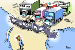 TRUMP AND MEXICO by Paresh Nath
