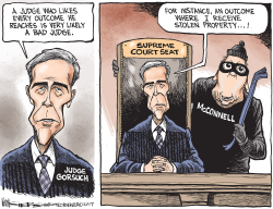 JUDGE GORSUCH by Kevin Siers