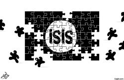 ISIS CALIPHATE IS SHRINKING by Osama Hajjaj