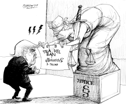 COURTS TEAR UP TRAVEL BAN by Petar Pismestrovic