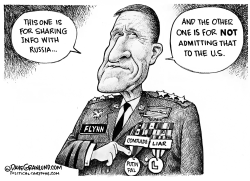 FLYNN AND RUSSIA by Dave Granlund