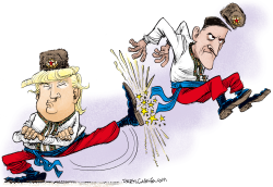 FLYNN GETS BOOTED OUT by Daryl Cagle