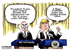 NETANYAHU AND TRUMP by Jimmy Margulies