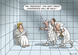 THE NEXT PRESS CONFERENCE by Marian Kamensky