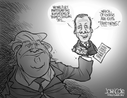 TRUMP AND BURR BW by John Cole