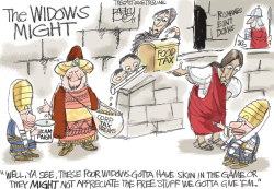 LOCAL WIDOW'S MITE by Pat Bagley