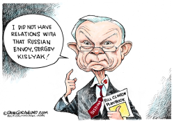 JEFF SESSIONS AND RUSSIANS  by Dave Granlund