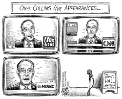 CHRIS COLLINS TOWN HALL by Adam Zyglis