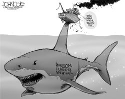 LOCAL PA PENSION SHARK BW by John Cole