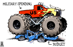 US MILITARY SPENDING 1 by Luojie