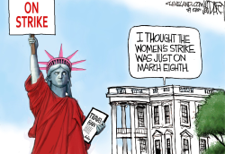 TRAVEL BAN AND WOMEN'S STRIKE by Jeff Darcy