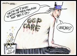 GOP HEALTH CARE LEECHES by J.D. Crowe