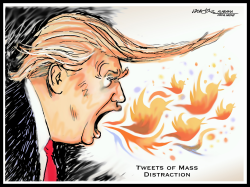 TRUMP TWEETS OF MASS DISTRACTION by J.D. Crowe