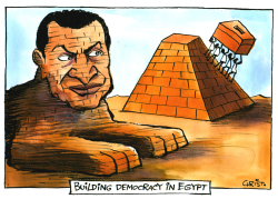 MUBARAK WINS EGYPT ELECTION -  by Christo Komarnitski