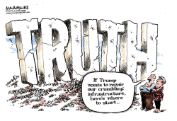 TRUMP AND THE TRUTH  by Jimmy Margulies
