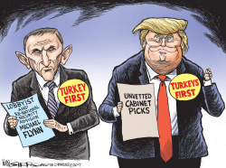 TURKEYS FIRST by Kevin Siers