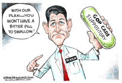 RYAN AND GOP CARE  by Dave Granlund