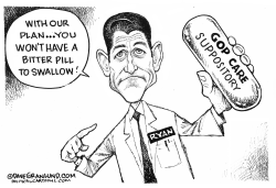 RYAN AND GOP CARE by Dave Granlund