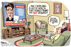 MADDOW LOSES IT by Rick McKee