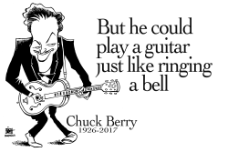 CHUCK BERRY, B/W by Randy Bish