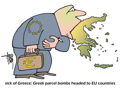 GREEK PARCEL BOMBS by Arend Van Dam